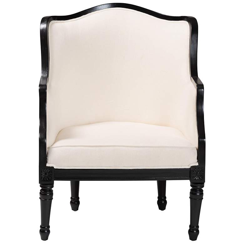 Image 6 Baxton Studio Elizette Black Wood Accent Chair more views