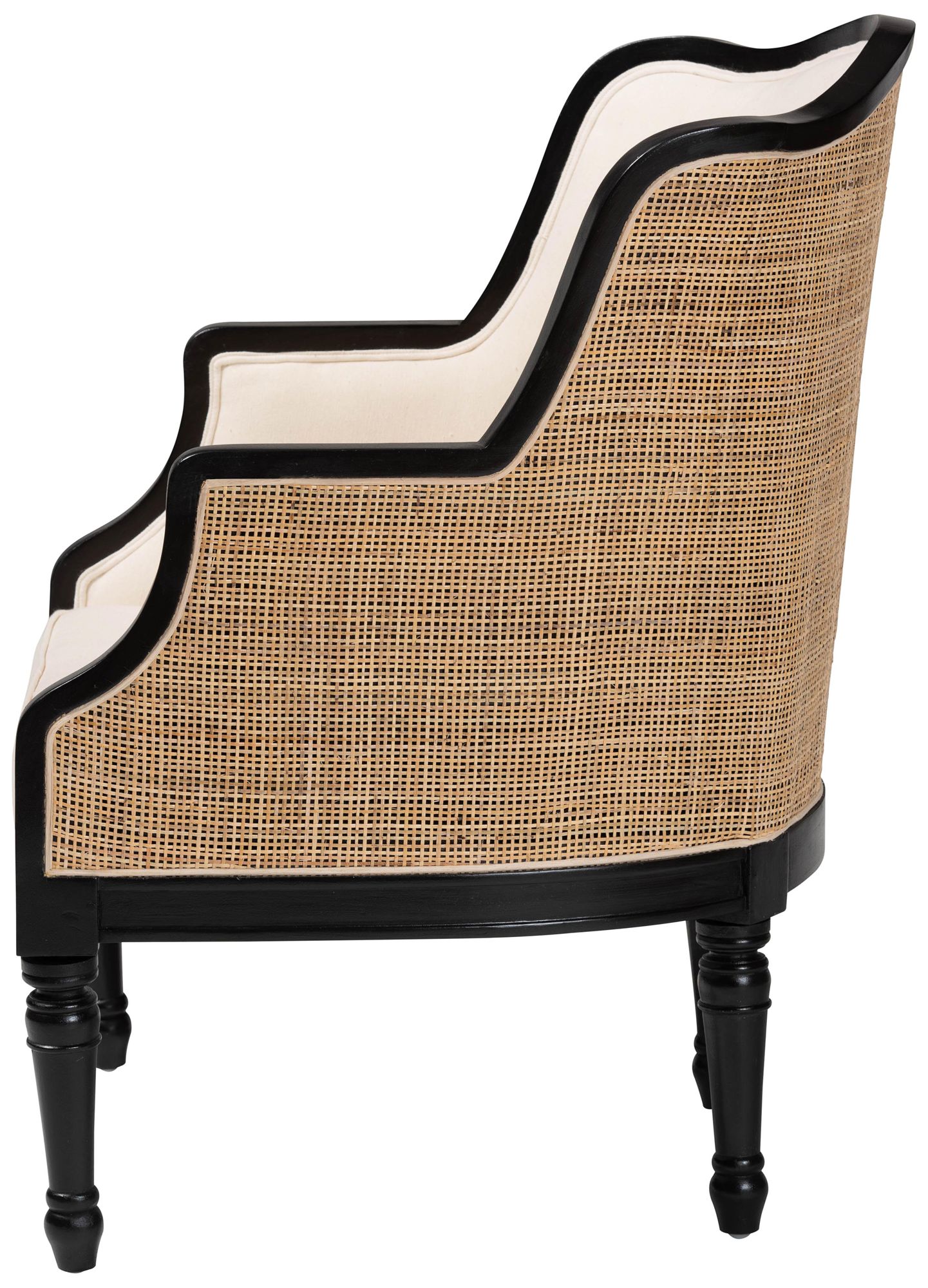 Image 7 Baxton Studio Elizette Black Wood Accent Chair more views