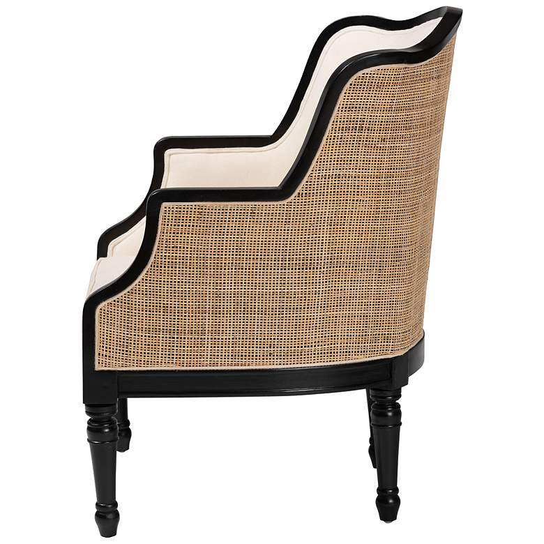 Image 7 Baxton Studio Elizette Black Wood Accent Chair more views