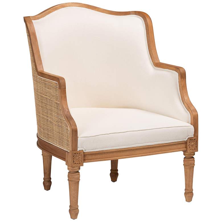 Image 2 Baxton Studio Elizette Honey Oak Wood Accent Chair