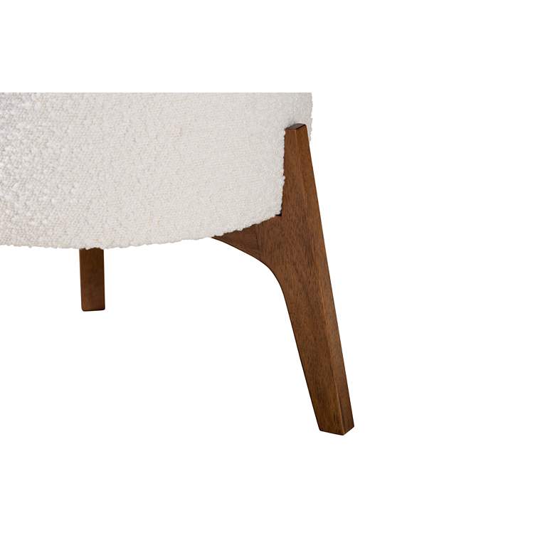 Image 3 Baxton Studio Elkie Cream Ottoman Footstool more views