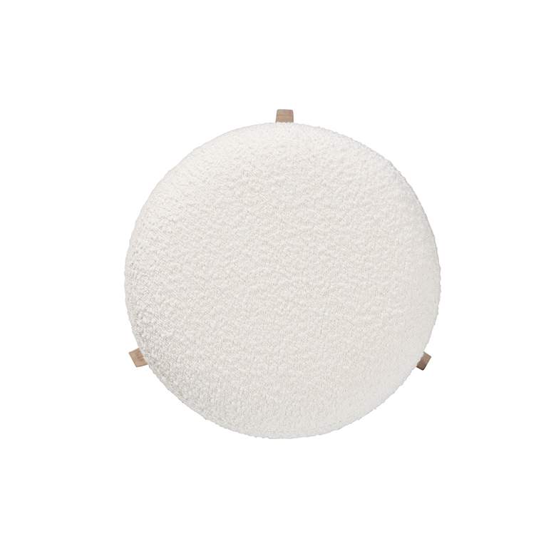 Image 4 Baxton Studio Elkie Cream Ottoman Footstool more views