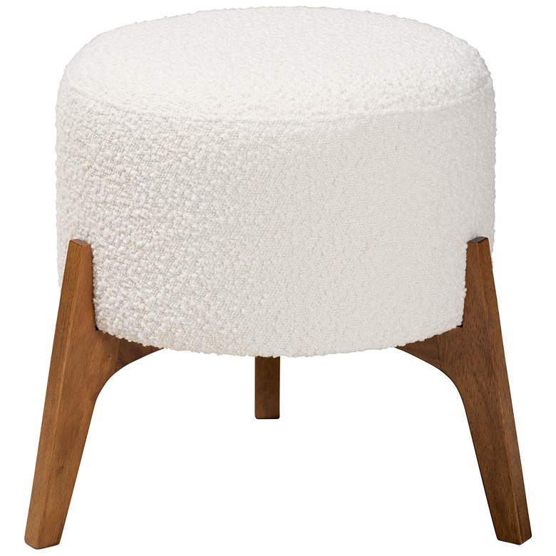 Image 6 Baxton Studio Elkie Cream Ottoman Footstool more views