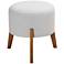 Baxton Studio Elkie Light Gray Ottoman Footstool