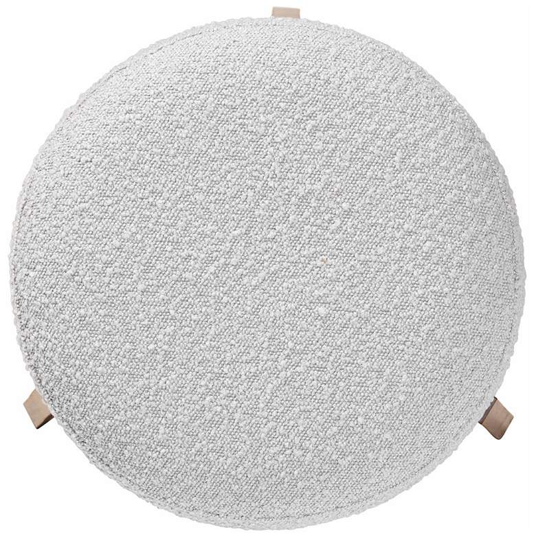 Image 4 Baxton Studio Elkie Light Gray Ottoman Footstool more views