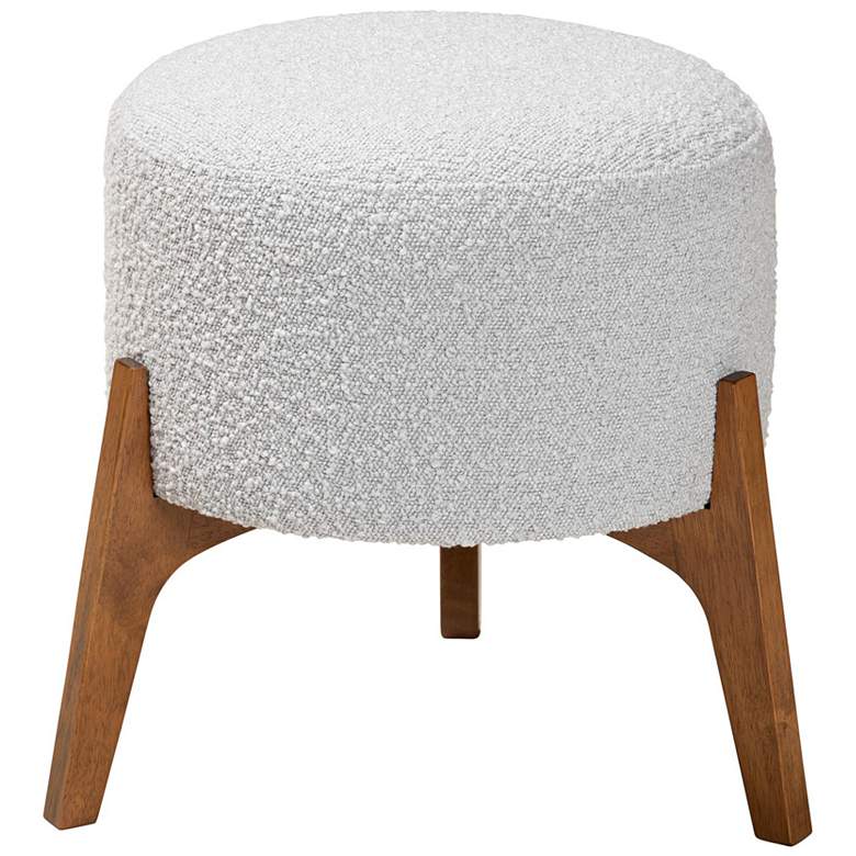 Image 6 Baxton Studio Elkie Light Gray Ottoman Footstool more views