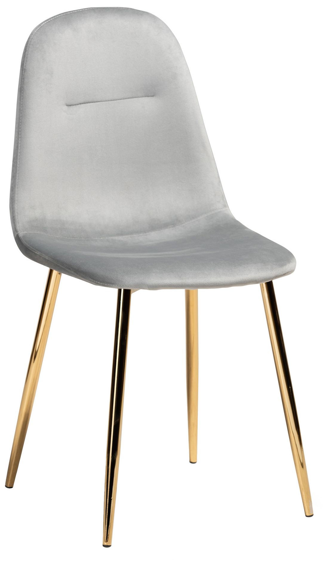 Image 4 Baxton Studio Elyse Grey Velvet Fabric Upholstered 4-Piece Dining Chair Set more views