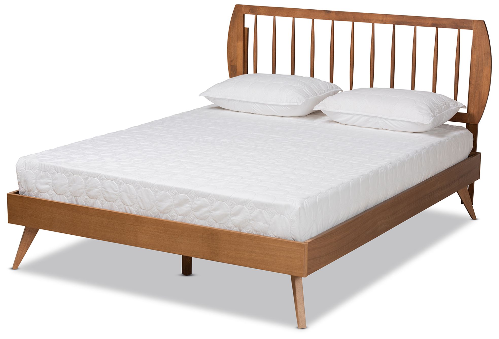 Baxton Studio Emiko Walnut Brown Platform Bed