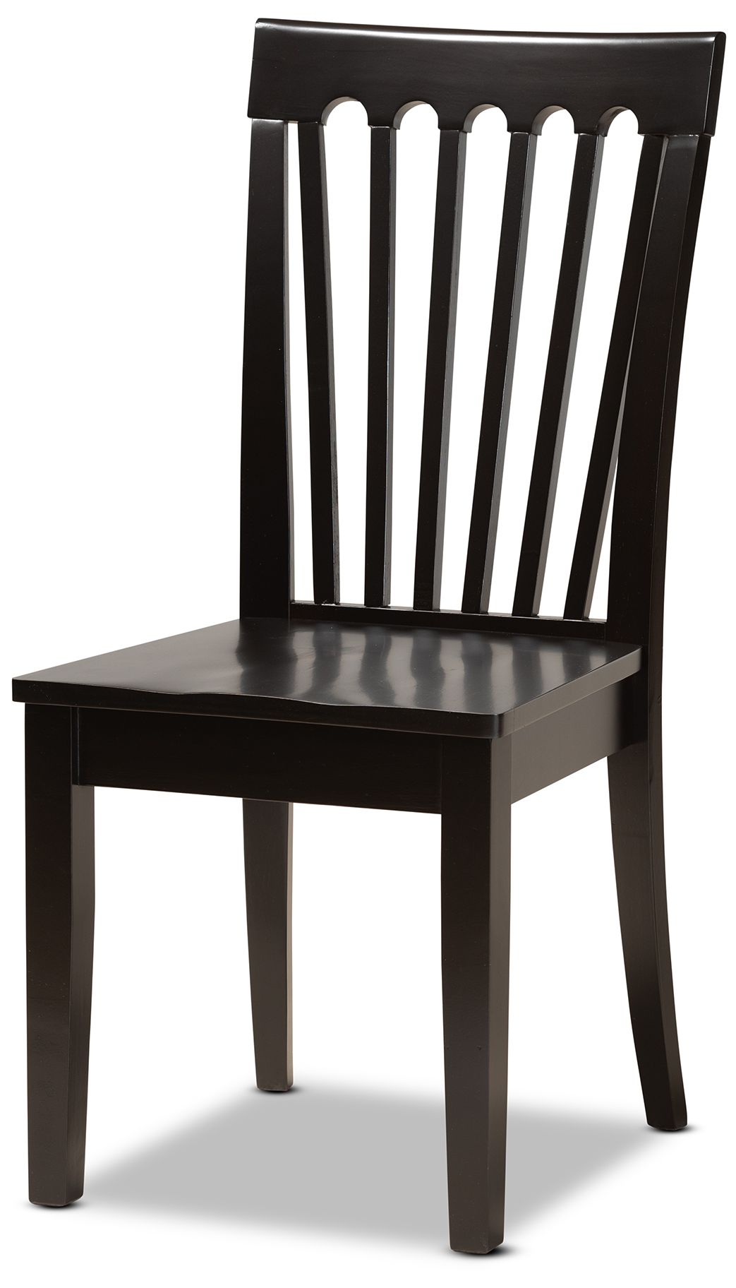 Image 4 Baxton Studio Erion Dark Brown Wood 7-Piece Dining Set more views