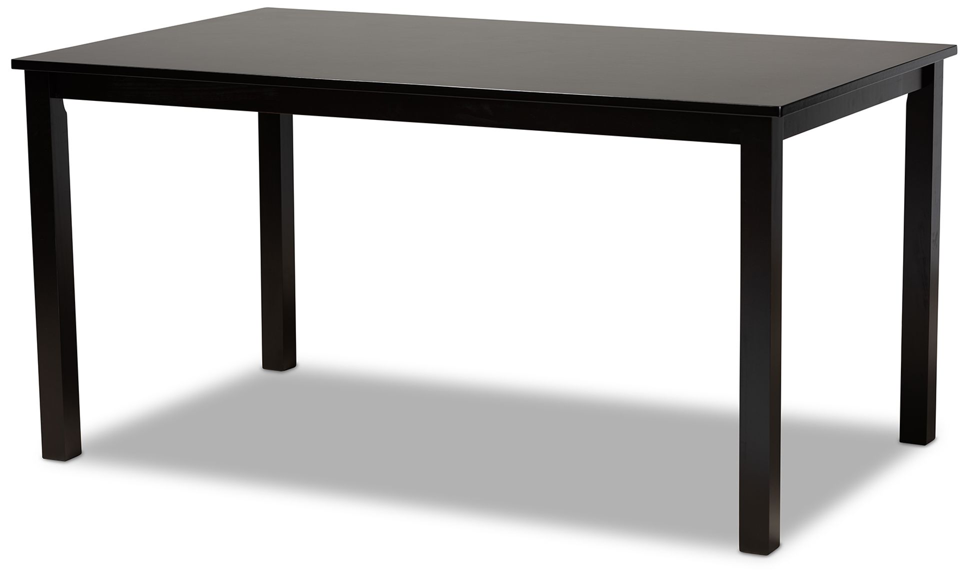 Image 5 Baxton Studio Erion Dark Brown Wood 7-Piece Dining Set more views
