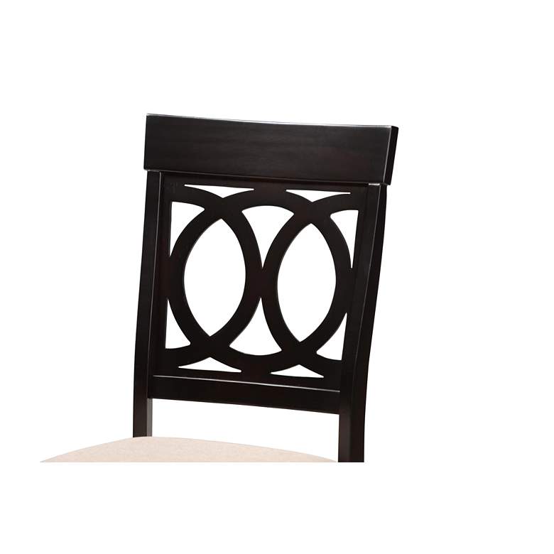 Image 4 Baxton Studio Estelle Beige Fabric 5-Piece Dining Set more views