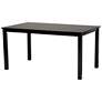 4_Baxton Studio Estera Dark Brown Finished Wood and Rattan 7-Piece Dining Set more views