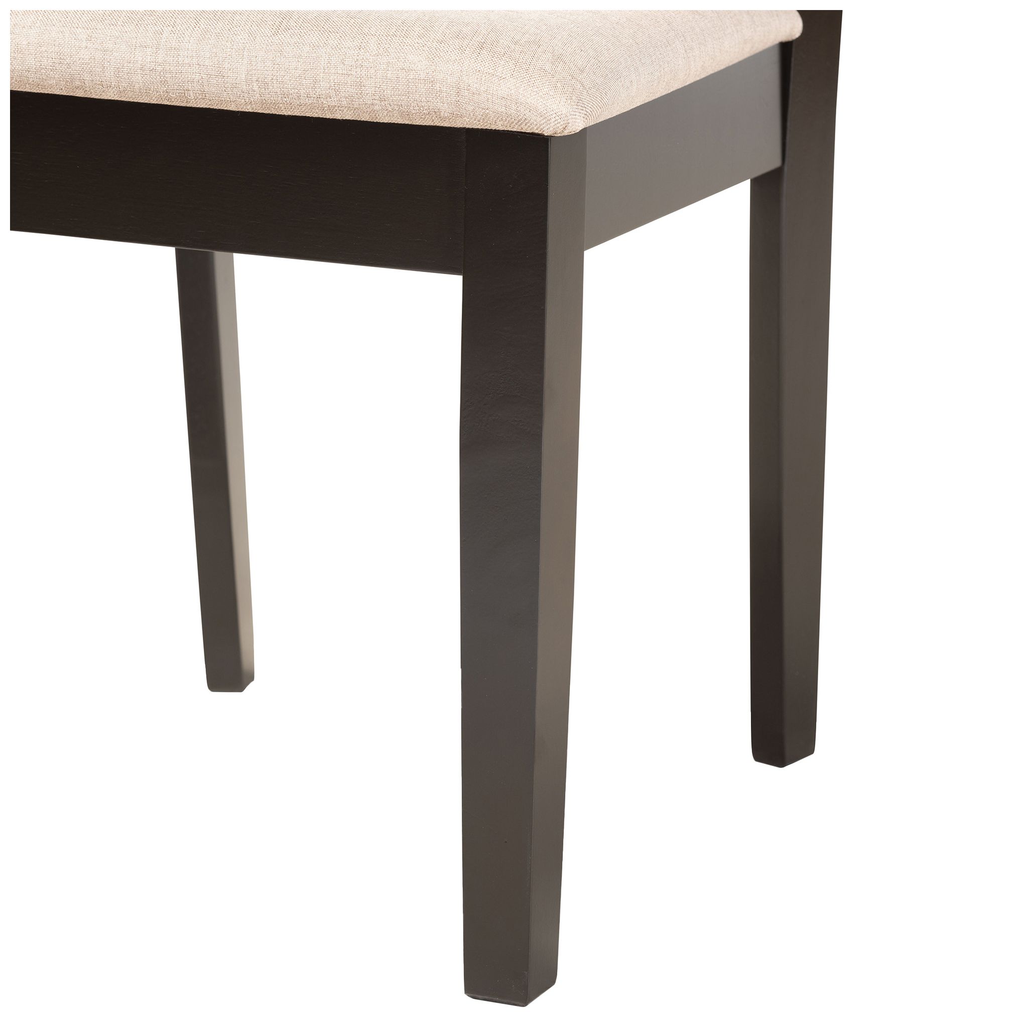 Image 6 Baxton Studio Fenton Sand Fabric Upholstered Wood 2-Piece Dining Chair Set more views