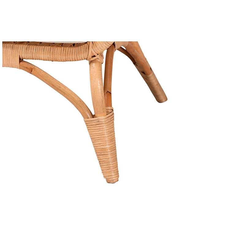 Image 4 Baxton Studio Feya Natural Brown Rattan Armchair more views
