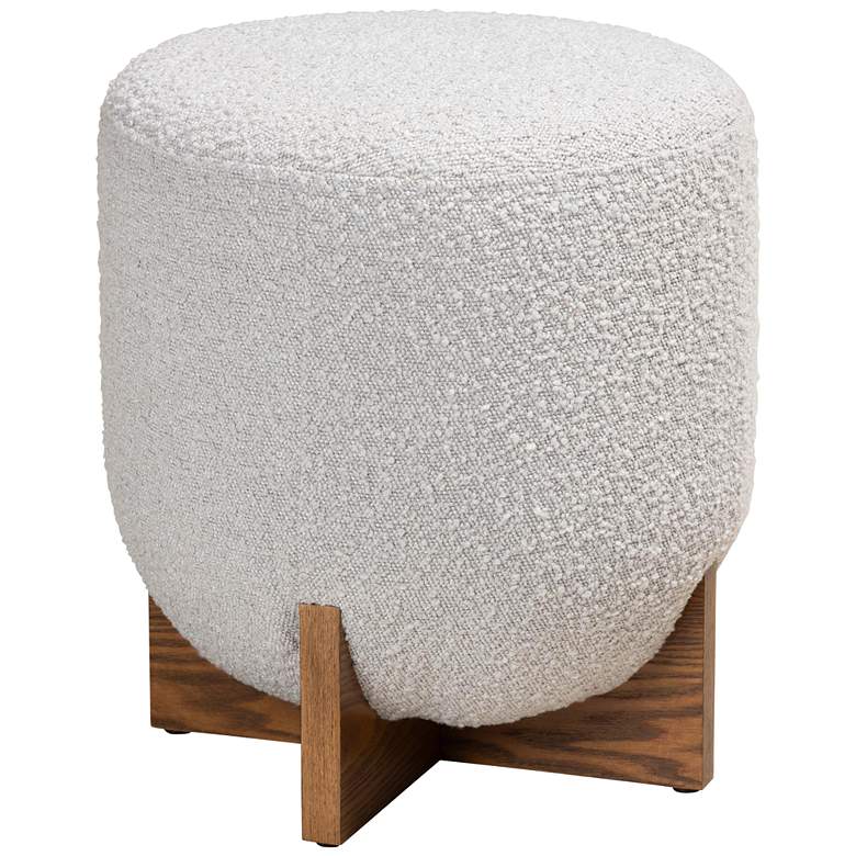 Image 2 Baxton Studio Fisk Light Gray Ottoman Footstool