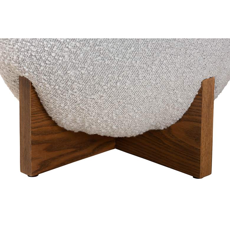 Image 3 Baxton Studio Fisk Light Gray Ottoman Footstool more views
