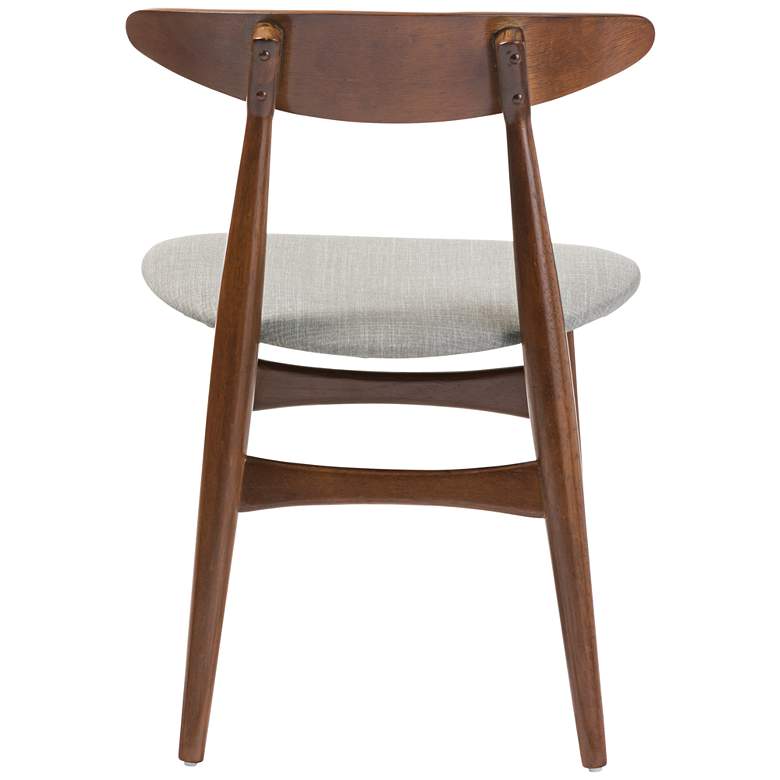 Image 7 Baxton Studio Flora Gray Fabric Oak Dining Chair Set of 2 more views