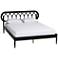 Baxton Studio Florica Art Deco Black Wood Queen Platform Bed