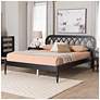 3_Baxton Studio Florica Art Deco Black Wood Queen Platform Bed more views