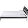 4_Baxton Studio Florica Art Deco Black Wood Queen Platform Bed more views