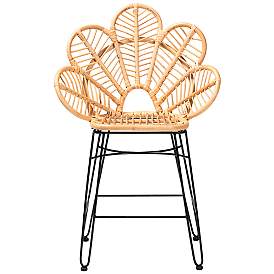 Image5 of Baxton Studio Garan 24 1/2" Natural Brown Counter Stool more views