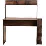 Baxton Studio Garnet 45" Wide Walnut Brown Wood 6-Shelf Desk