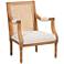 Baxton Studio Garridan Honey Oak Wood Accent Chair