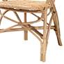 Baxton Studio Genna Natural Brown Rattan Dining Chair