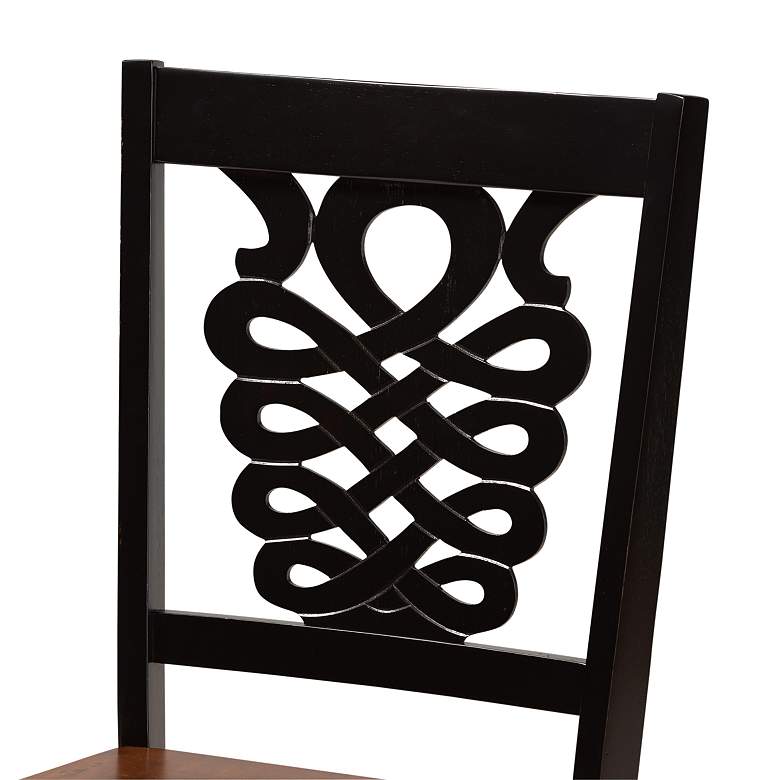 Image 5 Baxton Studio Gervais Two-Tone Brown Dining Chairs Set of 2 more views