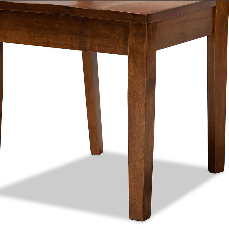 Image 6 Baxton Studio Gervais Walnut Brown Dining Chairs Set of 2 more views