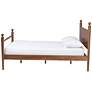 3_Baxton Studio Gianetta Wood Platform Bed - Poster Bed Frame, Queen more views