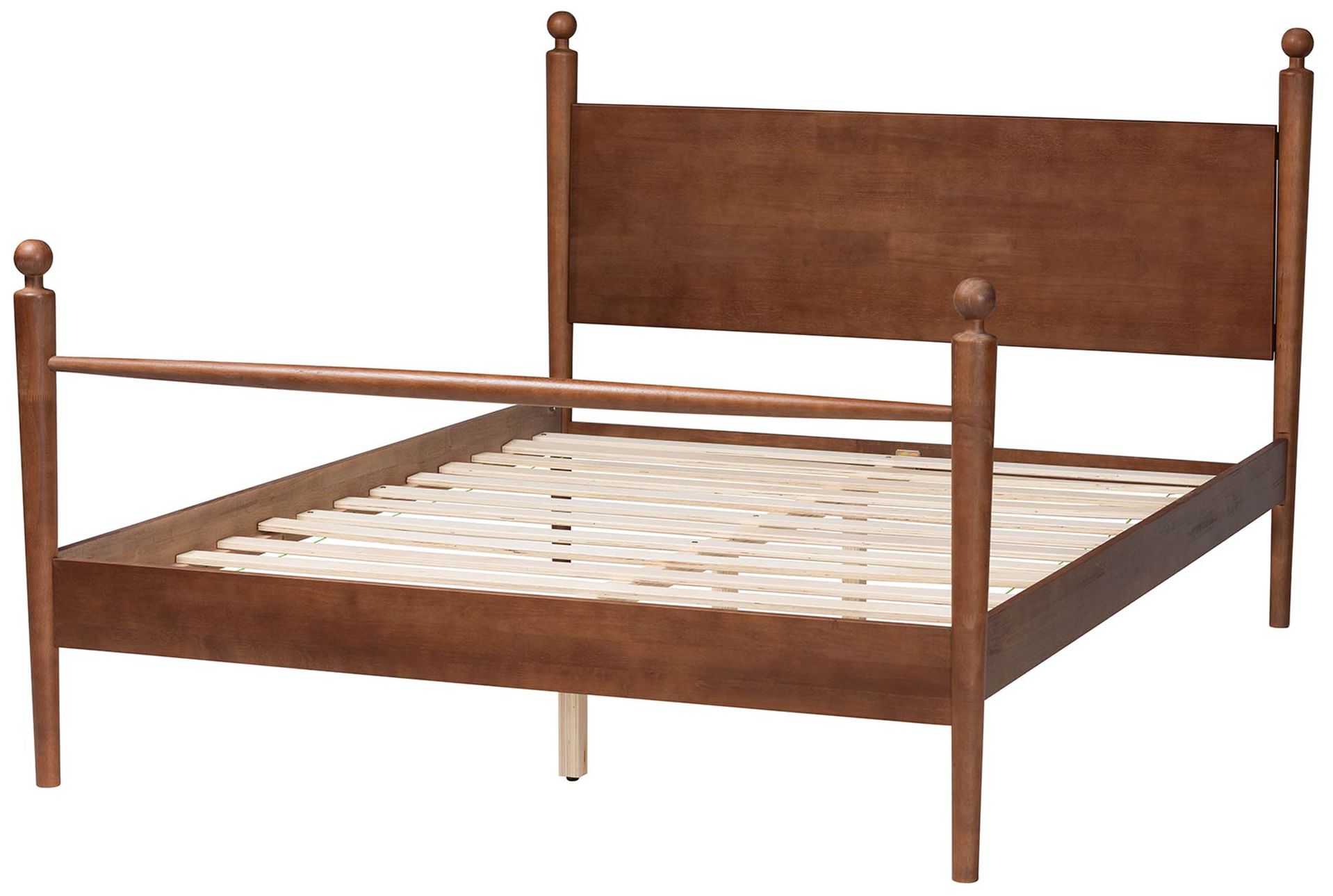 Image 4 Baxton Studio Gianetta Wood Platform Bed - Poster Bed Frame, Queen more views