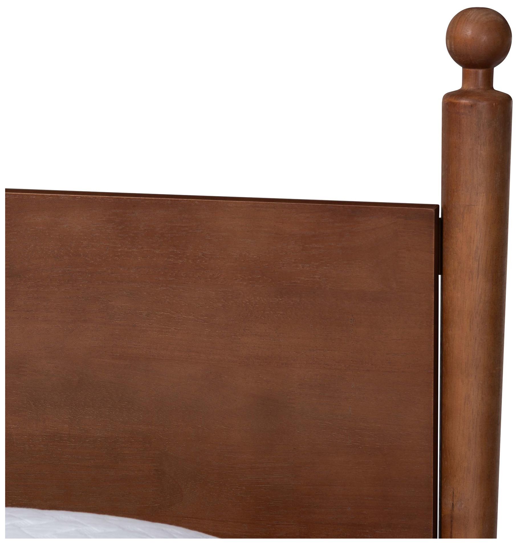 Image 5 Baxton Studio Gianetta Wood Platform Bed - Poster Bed Frame, Queen more views