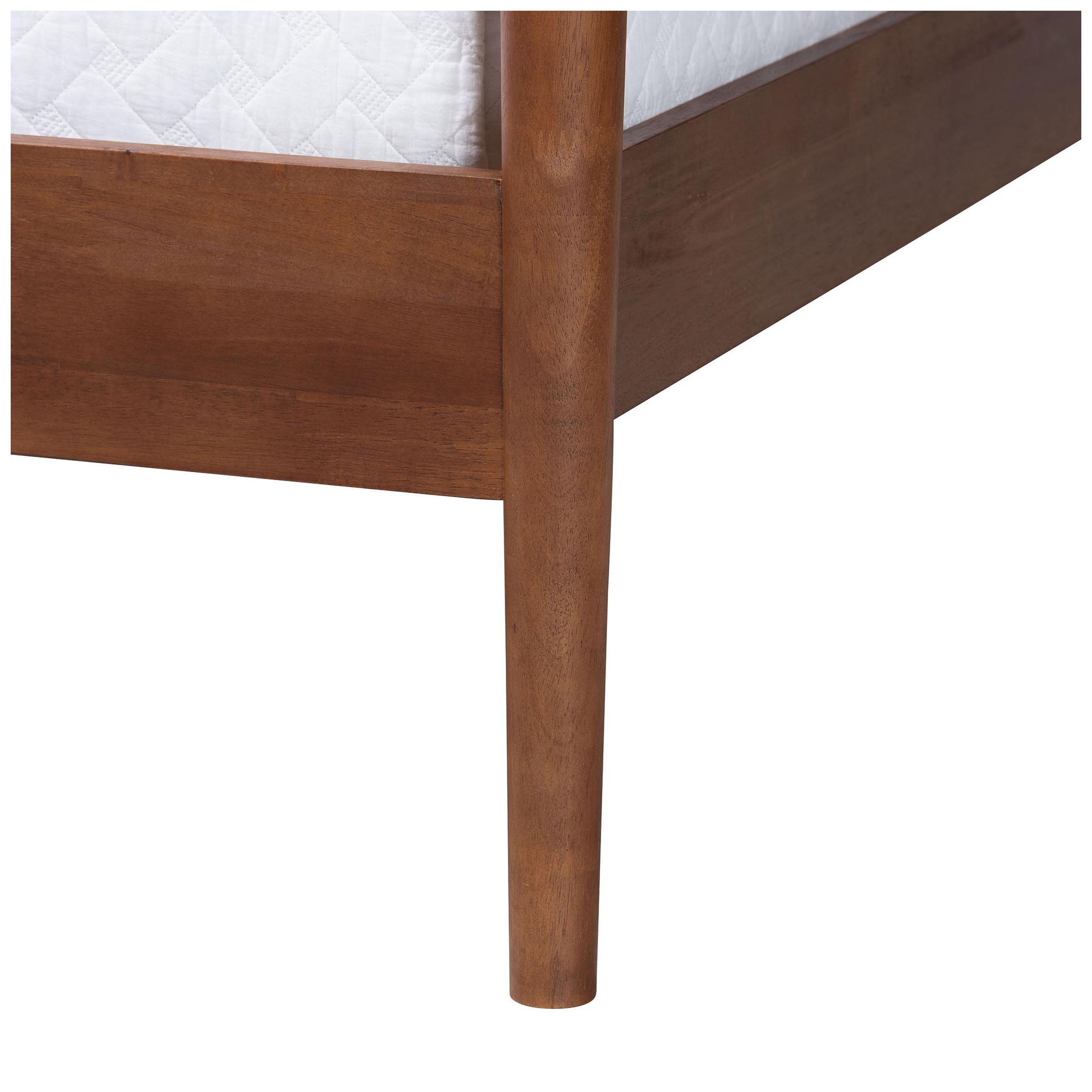 Image 6 Baxton Studio Gianetta Wood Platform Bed - Poster Bed Frame, Queen more views