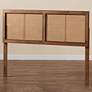 Thumbnail1 of Baxton Studio Gilbert Ash Walnut Rubberwood Queen Headboard