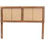 Thumbnail4 of Baxton Studio Gilbert Ash Walnut Rubberwood Queen Headboard more views
