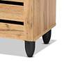 Thumbnail4 of Baxton Studio Gisela 30" Wide Oak Brown 2-Door Shoe Cabinet more views