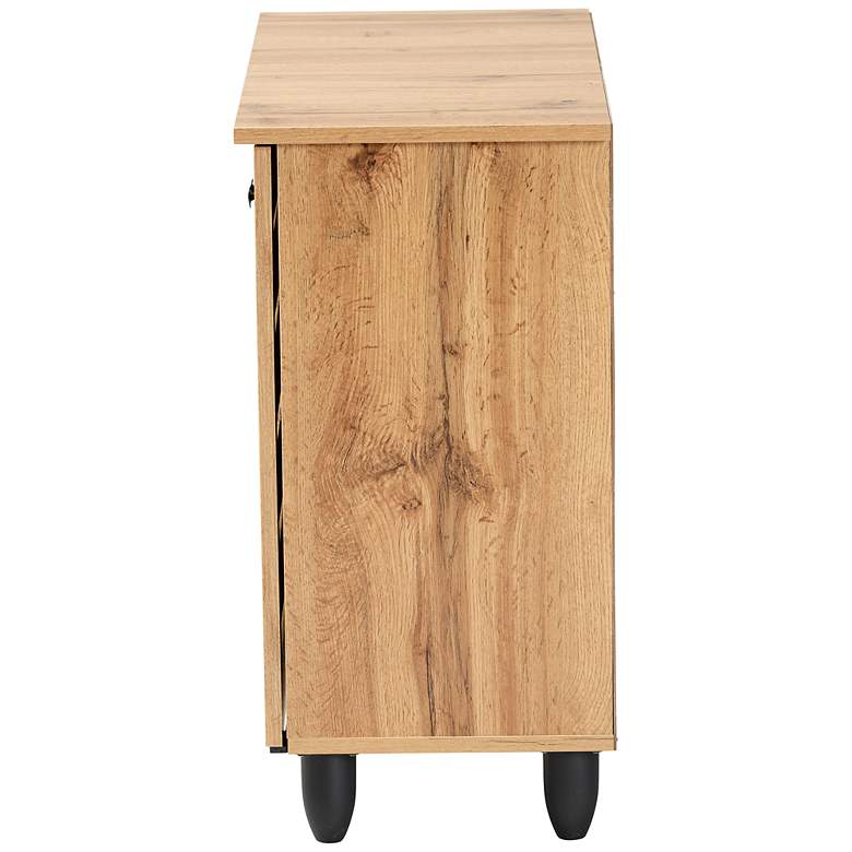 Image 7 Baxton Studio Gisela 30" Wide Oak Brown 2-Door Shoe Cabinet more views