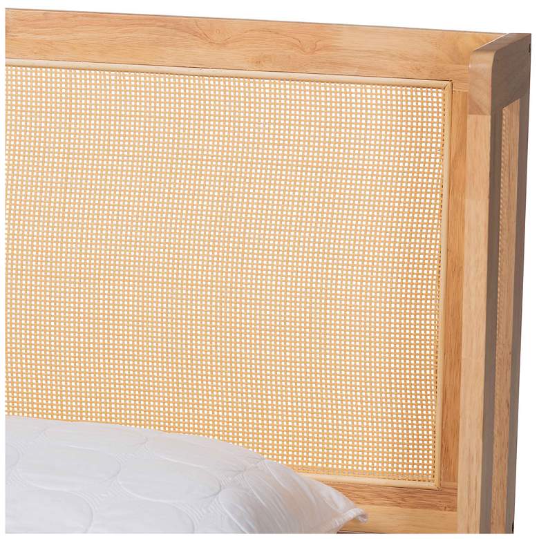 Image 6 Baxton Studio Glennis Japandi Natural Brown Wood Queen Size Platform Bed more views