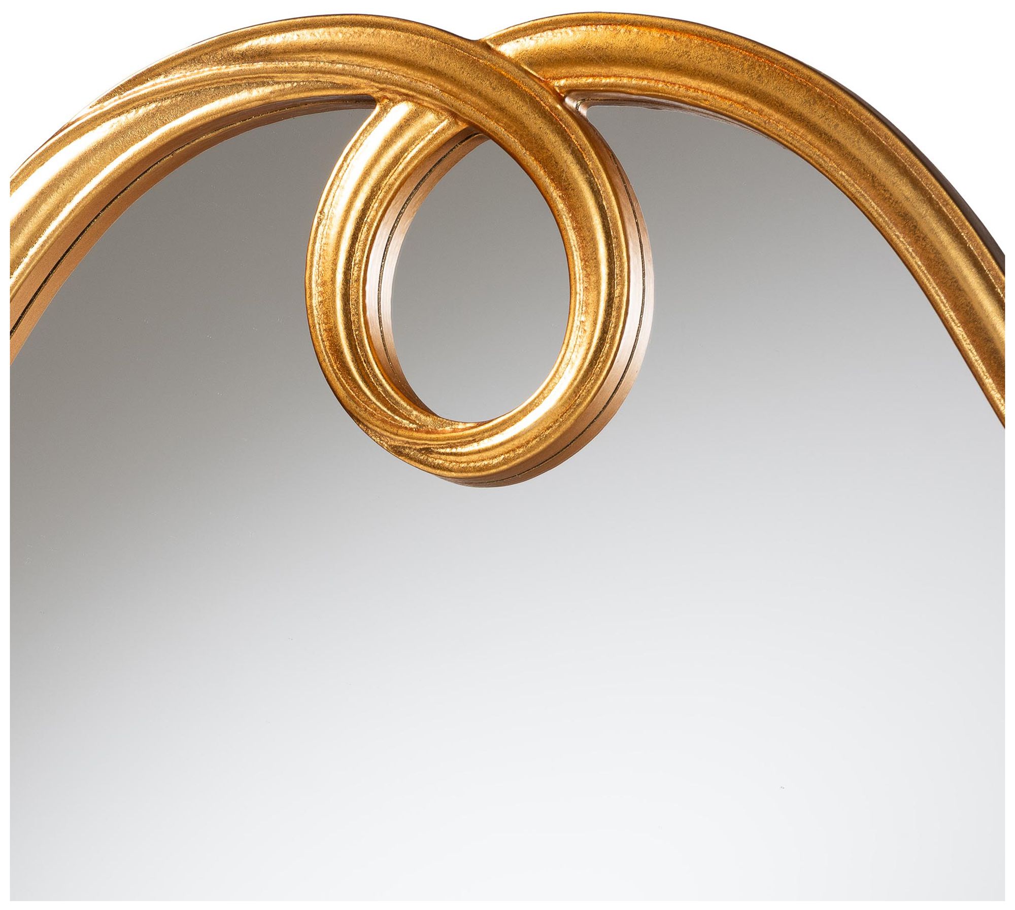 Image 3 Baxton Studio Gold Wall Mirror with Decorative Top more views