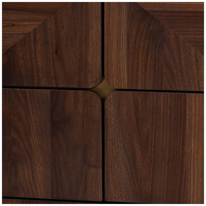 Image 6 Baxton Studio Graceland Walnut Brown Finished Wood 6-Drawer Dresser more views
