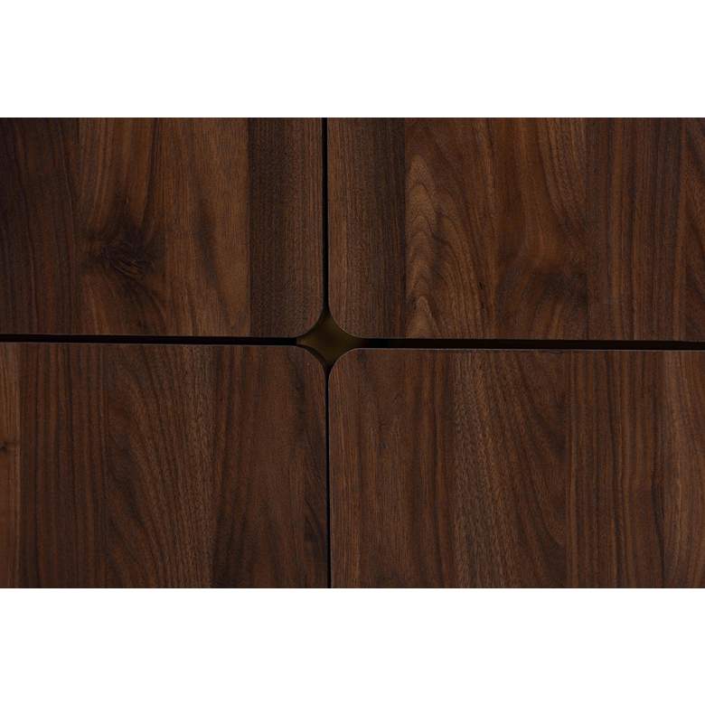 Image 3 Baxton Studio Graceland Walnut Brown Finished Wood Shoe Cabinet more views