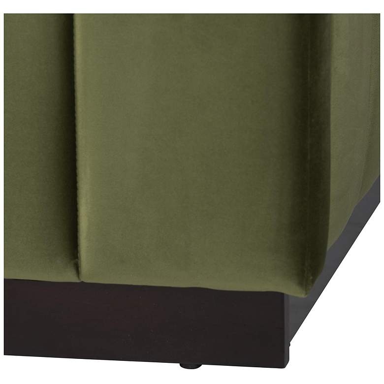 Image 6 Baxton Studio Granger Velvet Upholstered Platform Queen Bed more views