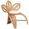 Baxton Studio Gresham Natural Brown Rattan Leaf Accent Chair