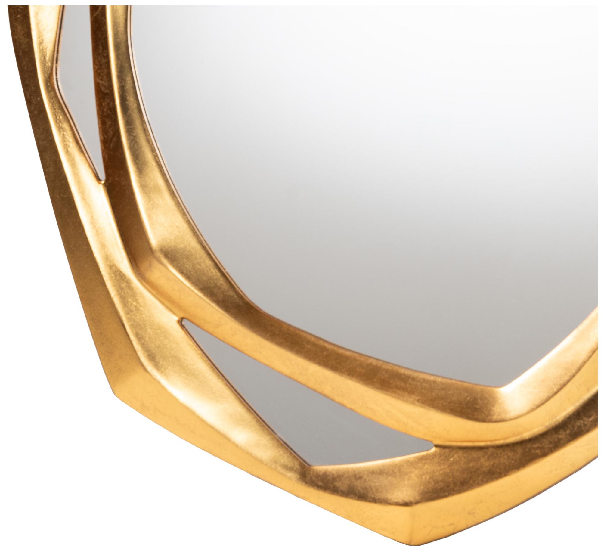 Image 3 Baxton Studio Halen Antique Goldleaf Accent Wall Mirror more views