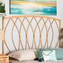 Baxton Studio Halia Natural Brown Queen Wall-Mount Headboard