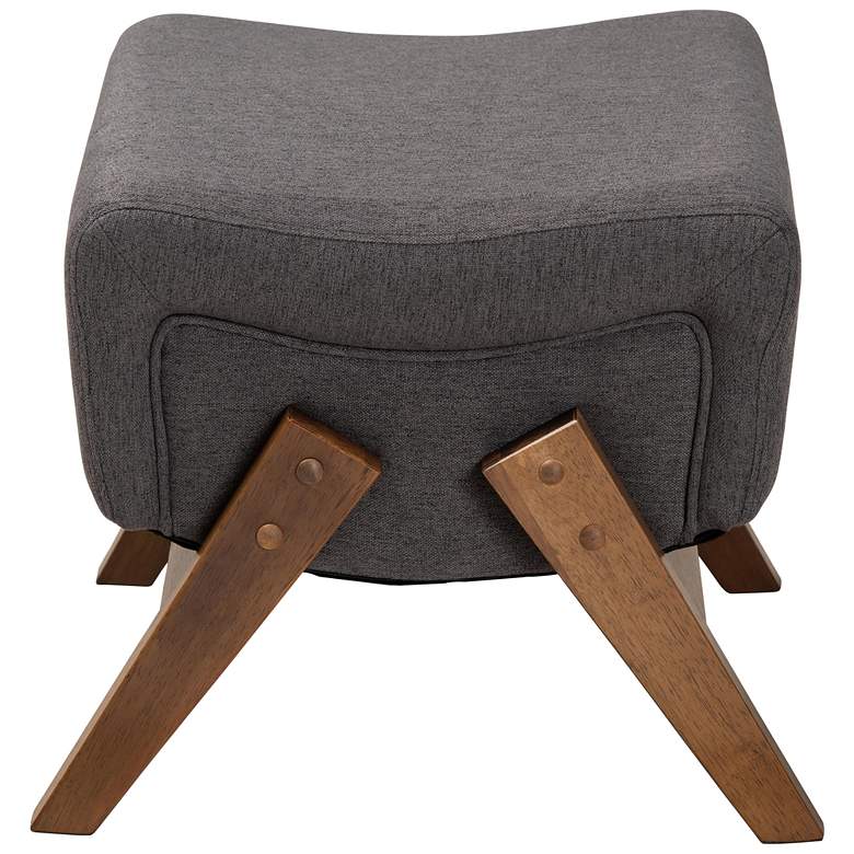 Image 4 Baxton Studio Hanson Dark Gray Fabric Ottoman more views