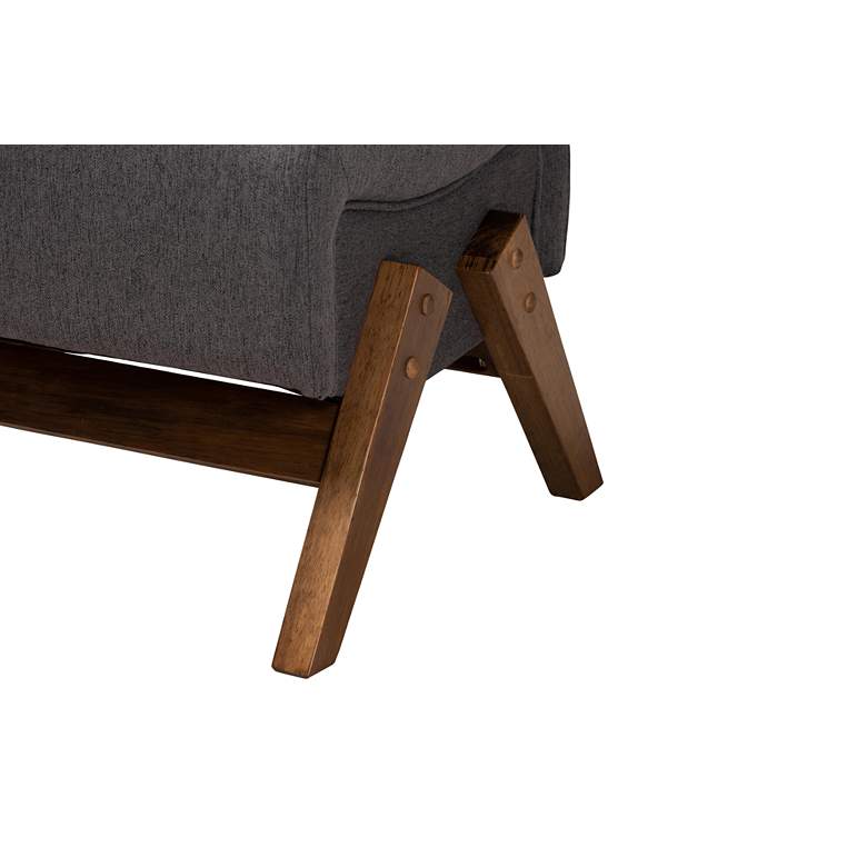 Image 5 Baxton Studio Hanson Dark Gray Fabric Ottoman more views