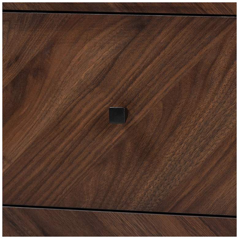Image 6 Baxton Studio Hartman Walnut Brown Finished Wood 6-Drawer Dresser more views