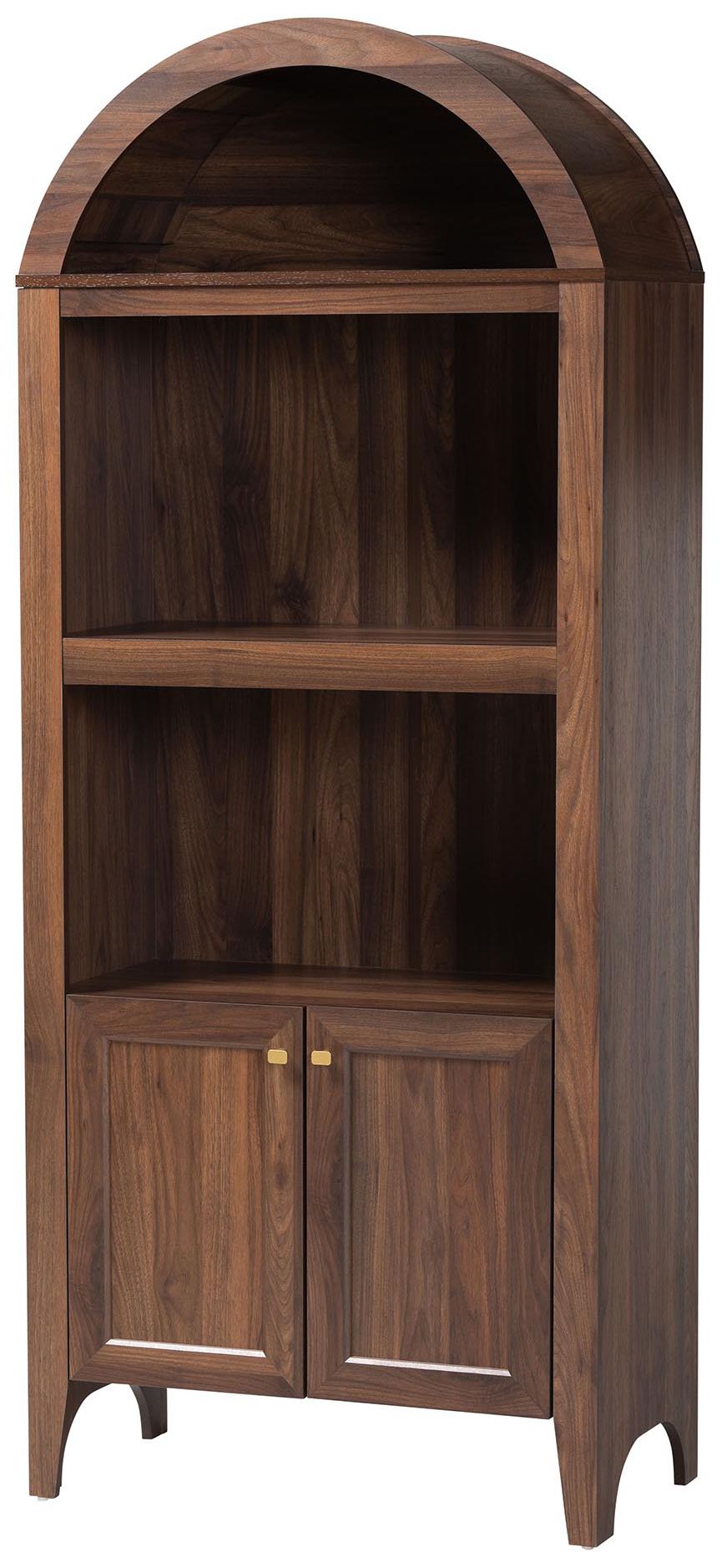 Image 2 Baxton Studio Hayes Wood Cabinet with Arch Top - with Soft-Close Doors